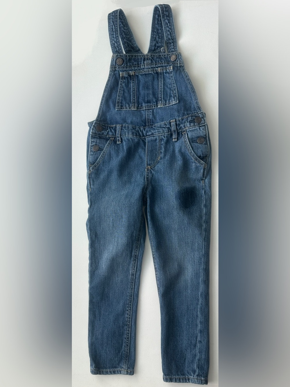 GAP girl’s Dark Blue Kids Denim Overalls.  Size 4T.